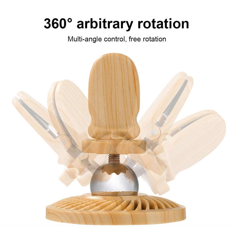 R-JUST HZ10 Small Whirlwind Magnetic Car Phone Holder (Wood)