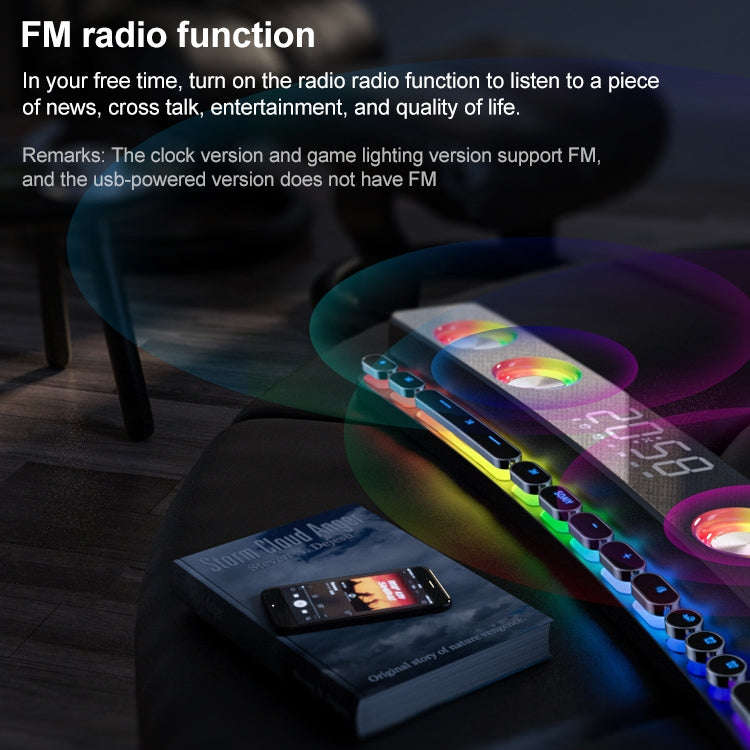 SOAIY SH39 Upgraded Edition Mechanical Button + Mirror Display + Clock Alarm + Big Speaker Deskto...