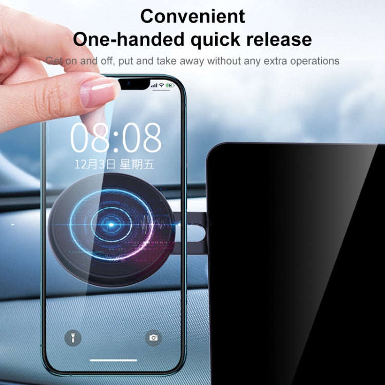 R-JUST HZ19 Car Mobile Phone Magnetic Bracket (White)