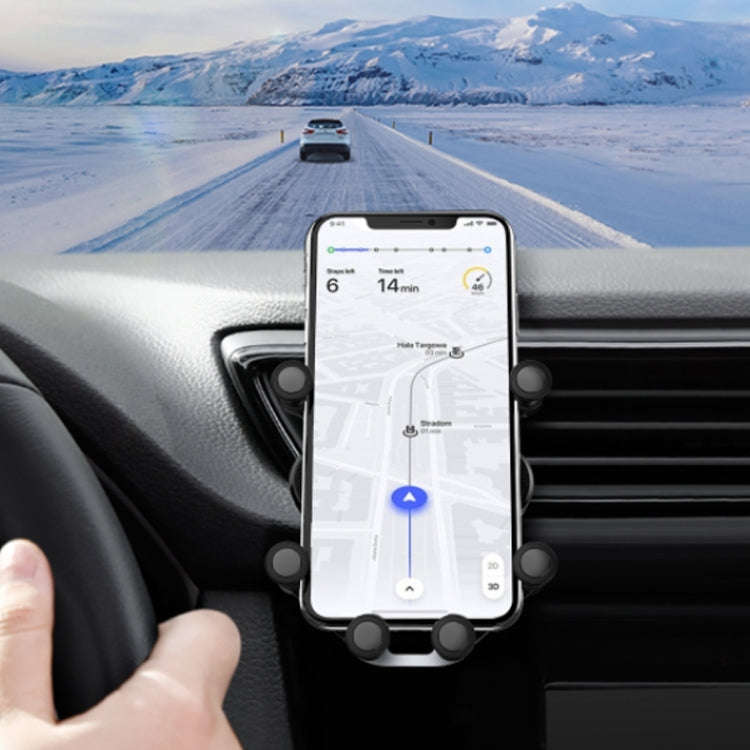 Original Xiaomi Youpin HZX21 Honeywell Air Outlet Gravity Car Mobile Phone Holder (Black)