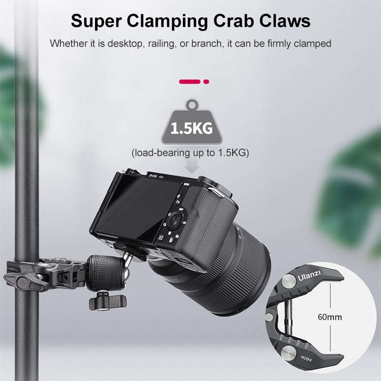 Ulanzi R099 Camera Super Clamp Magic Arm with 360 Degree Adjustable Mini Ball Head
