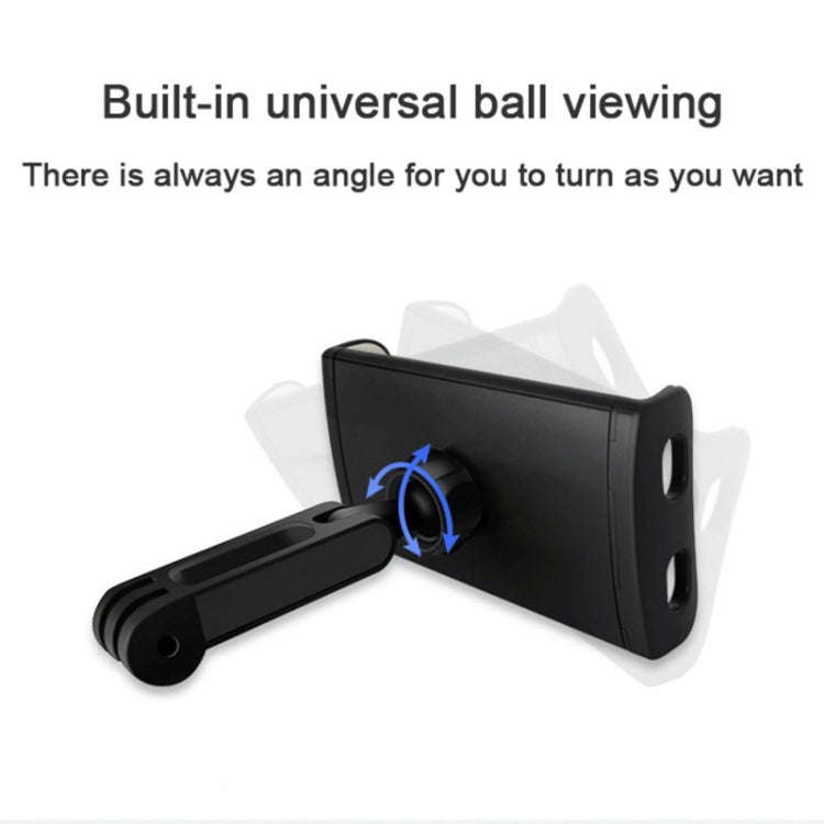 CHZ-06 Retractable Car Backrest Holder for 7-14 inch Mobile Phones / Tablets (Black)