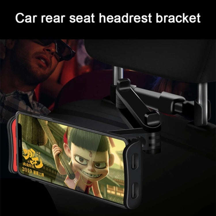 CHZ-06 Retractable Car Backrest Holder for 7-14 inch Mobile Phones / Tablets (Black)