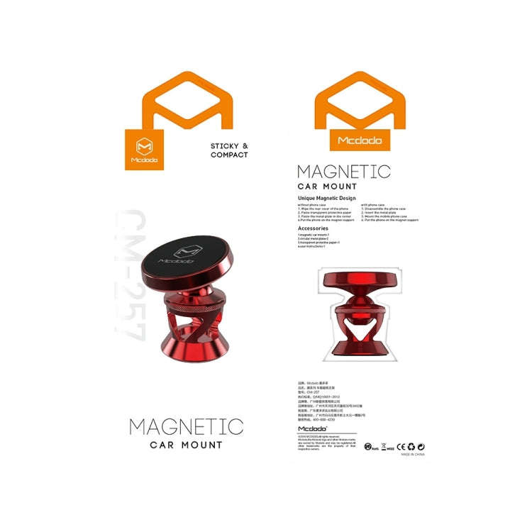 Mcdodo CM-2571 Yao Series Car Air Outlet Vent Mount Phone Holder Stand, For iPhone, Samsung, Huaw...