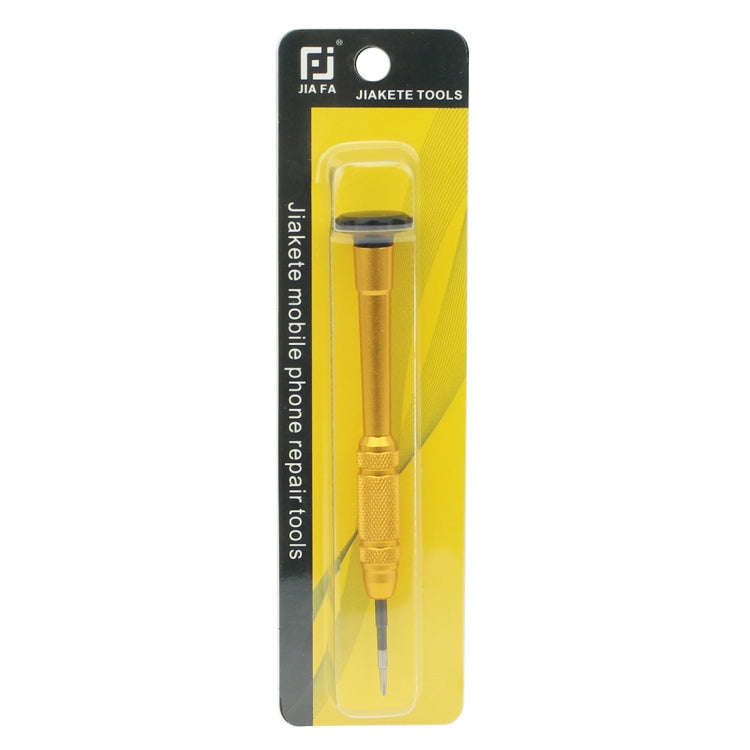 JIAFA JF-609-0.6Y Tri-point 0.6 Repair Screwdriver for iPhone X/ 8/ 8P/ 7/ 7P & Apple Watch(Gold)