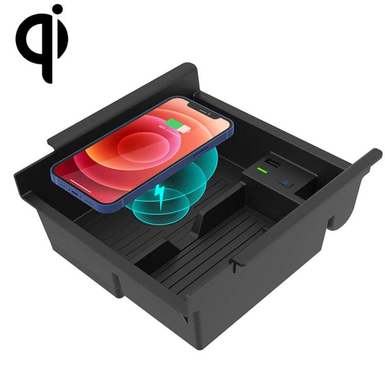 Multi-function Car Wireless Charger Rack Storage Box for Toyota 4Runner 2010-2021, Left Driving(B...