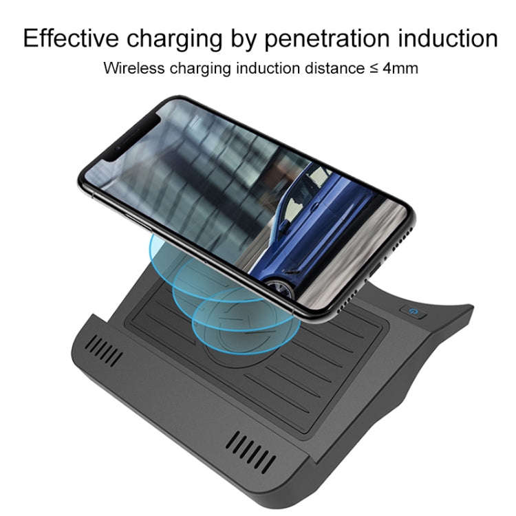 10W Car Fast Charging Wireless Charger for BMW 5 Series 2017-2021 / 6 Series 2018-2019, Left Driv...