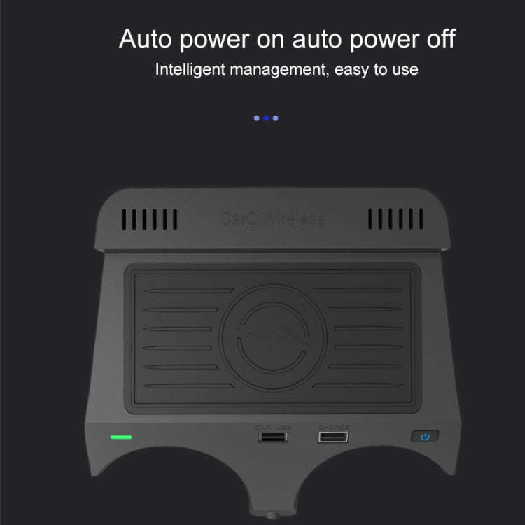 10W Car Fast Charging Wireless Charger for BMW 5 Series 2017-2021 / 6 Series 2018-2019, Left Driv...