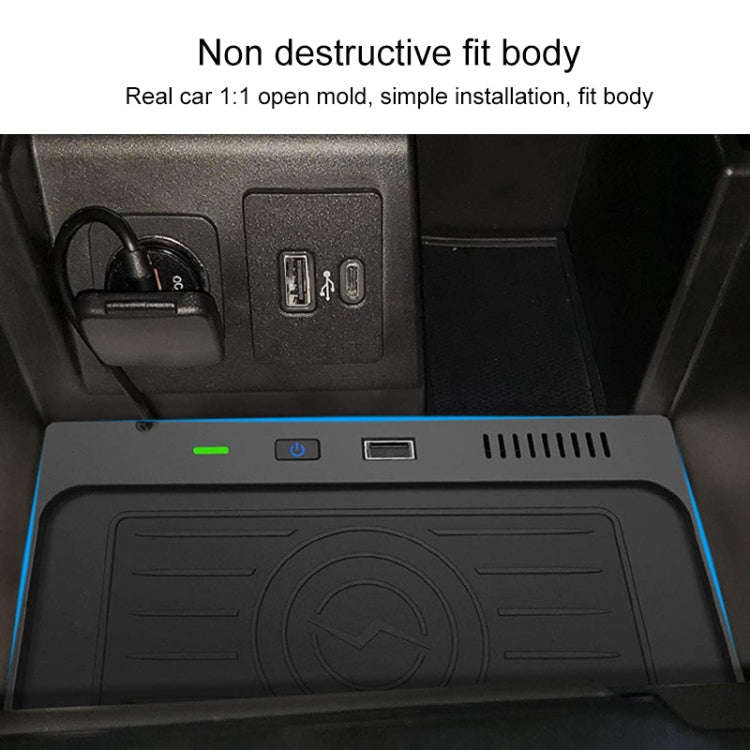 Car Fast Charging Wireless Charger for Ford Explorer 2020-2021, Left Driving(Black)
