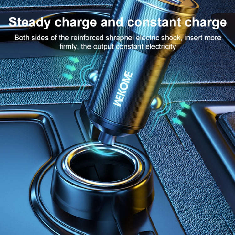 WK WP-C43 Staroad Series 15W Dual USB Car Charger (Black)