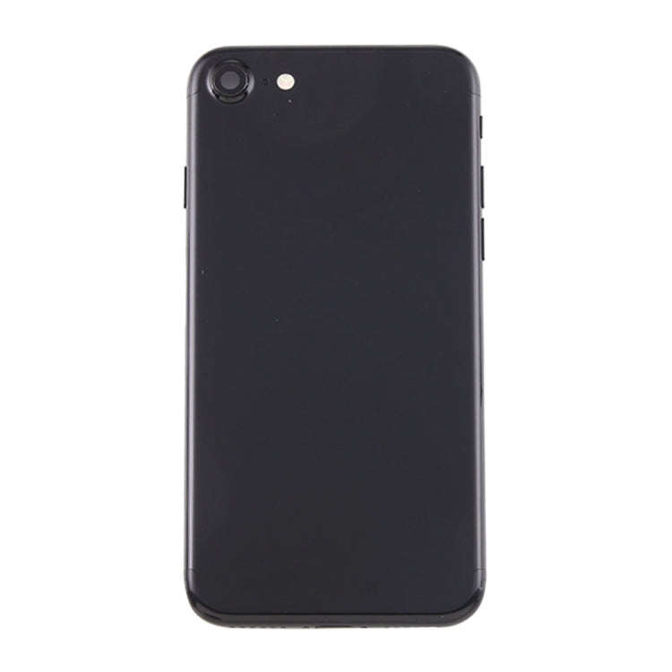 Battery Back Cover Assembly with Card Tray for iPhone 7(Jet Black)