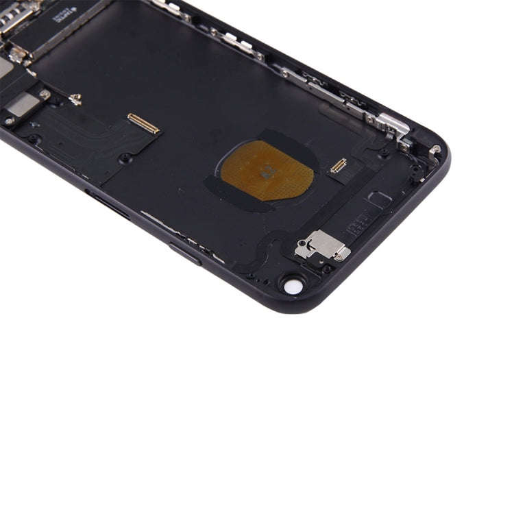 Battery Back Cover Assembly with Card Tray for iPhone 7(Jet Black)