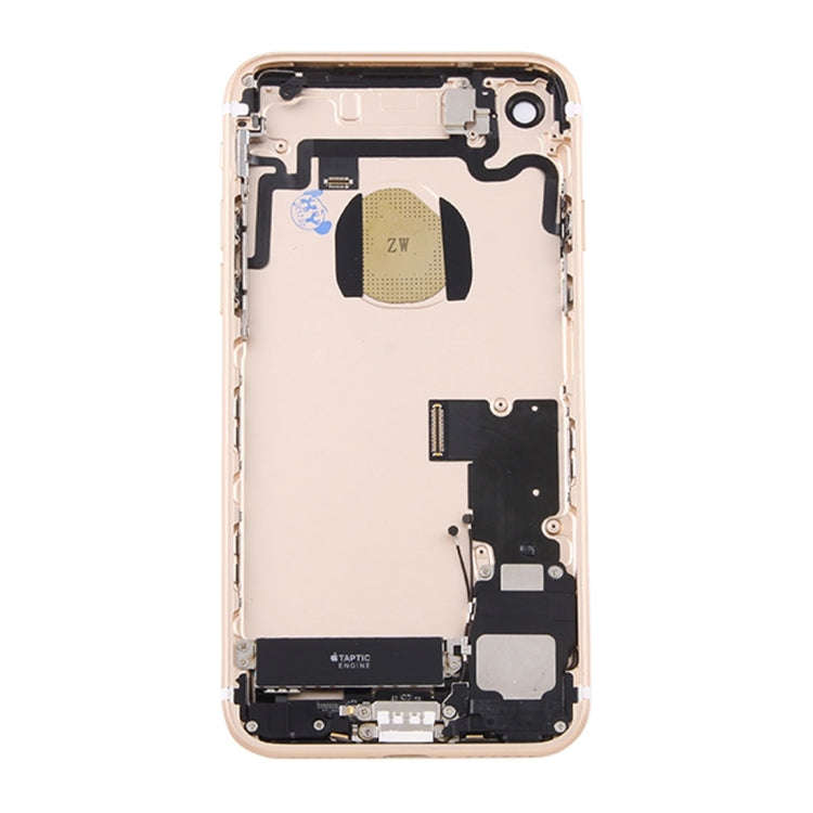 Battery Back Cover Assembly with Card Tray for iPhone 7 (Gold)
