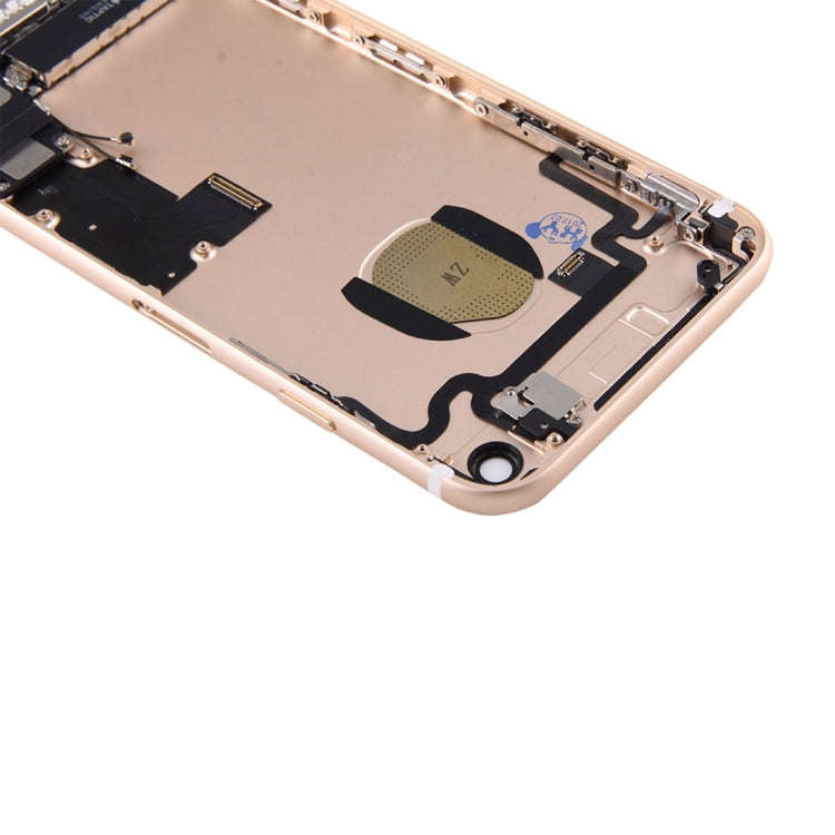 Battery Back Cover Assembly with Card Tray for iPhone 7 (Gold)