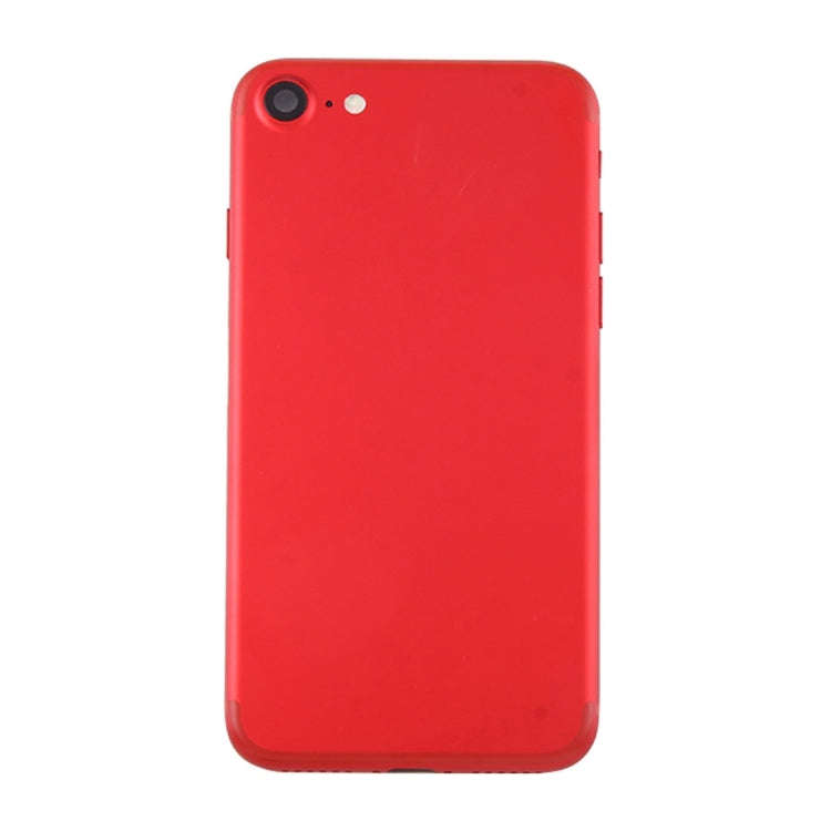Battery Back Cover Assembly with Card Tray for iPhone 7 (Red)