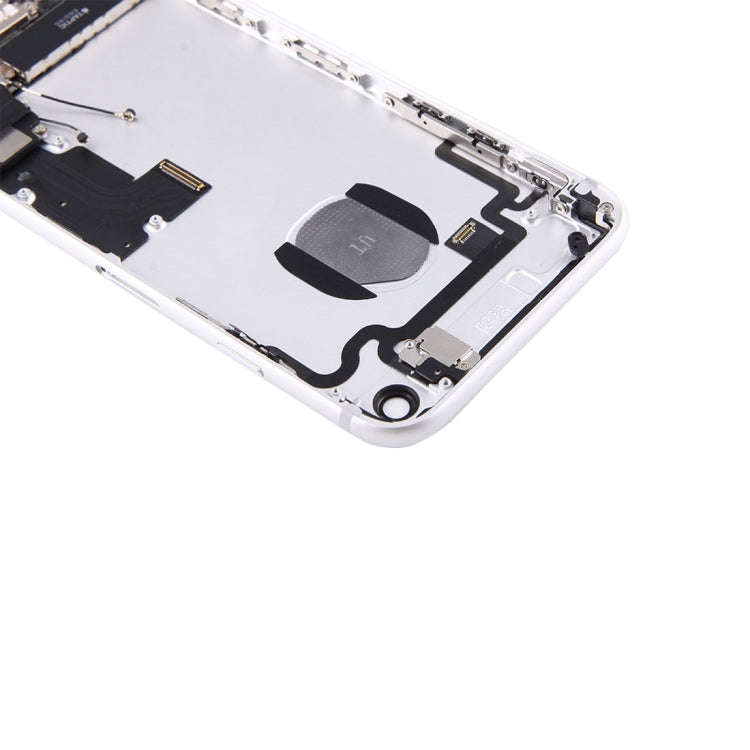 Battery Back Cover Assembly with Card Tray for iPhone 7(Silver)