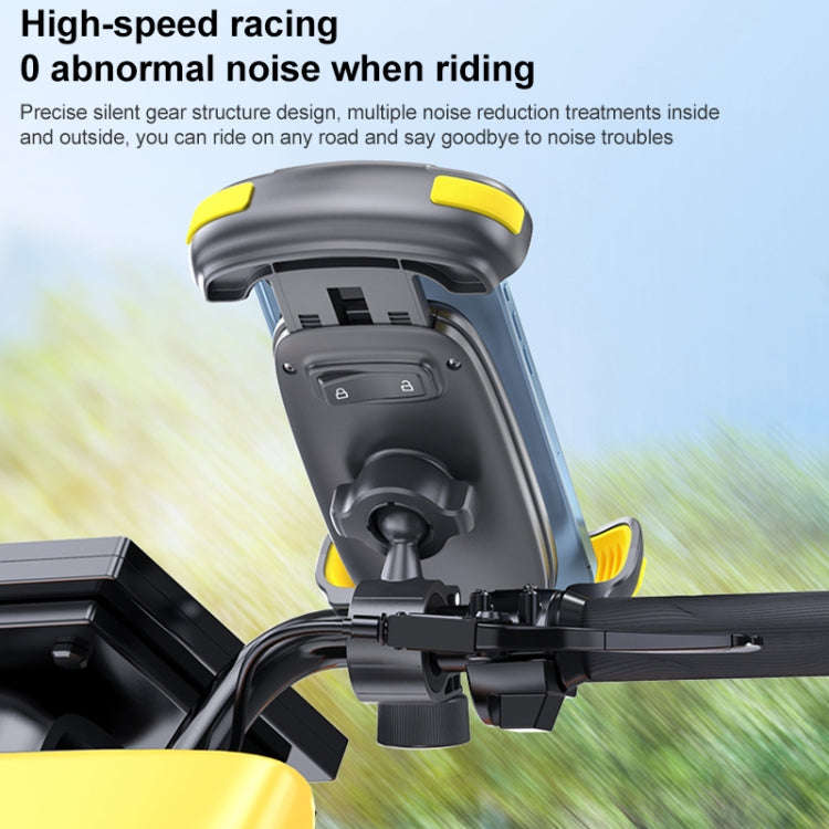 Motorcycle Bicycle Phone Riding Holder Bracket (Black)