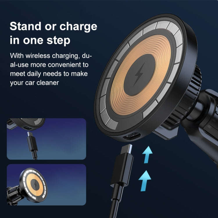 wlons Air Outlet Transparent Magnetic Wireless Charging Car Holder