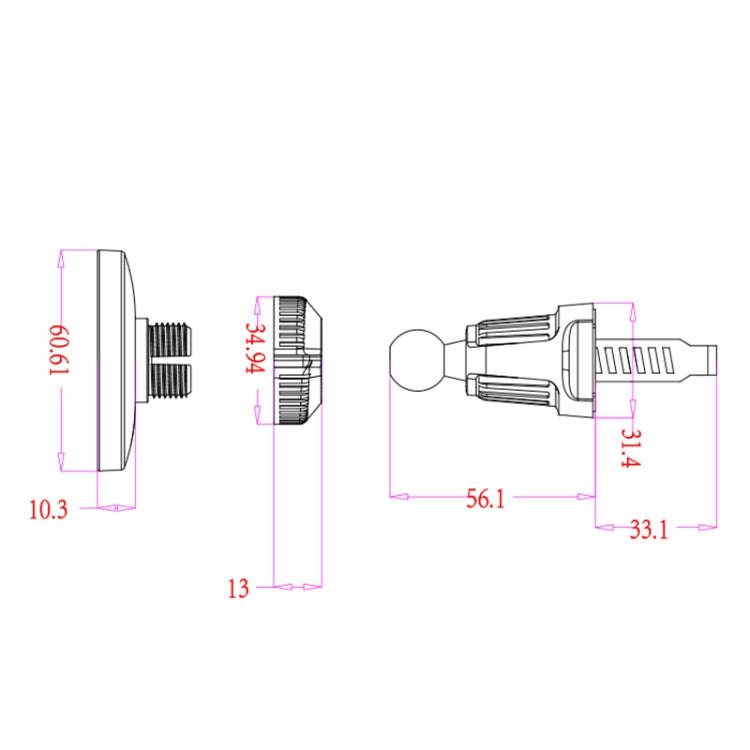 wlons Air Outlet Transparent Magnetic Car Holder