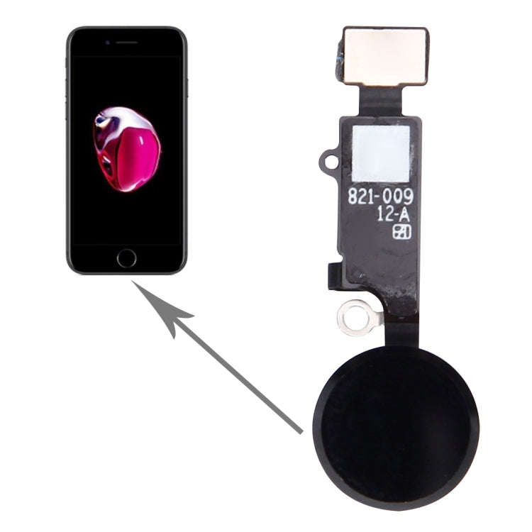 Home Button for iPhone 7 Plus, Not Supporting Fingerprint Identification and Return Function(Black)