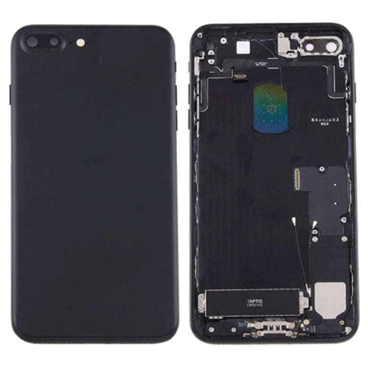 for iPhone 7 Plus Battery Back Cover Assembly with Card Tray(Black)