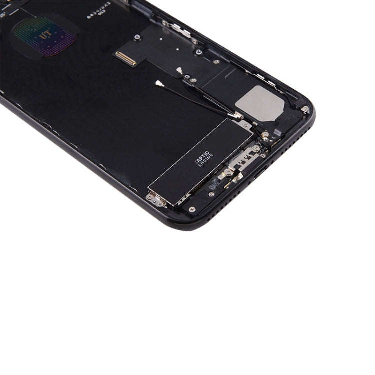 for iPhone 7 Plus Battery Back Cover Assembly with Card Tray(Black)
