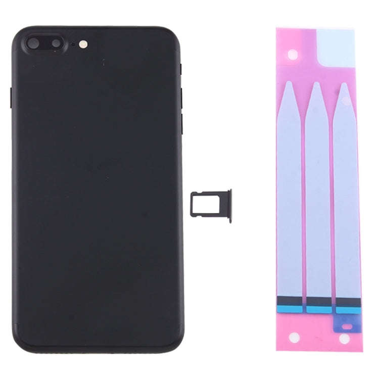 for iPhone 7 Plus Battery Back Cover Assembly with Card Tray(Black)