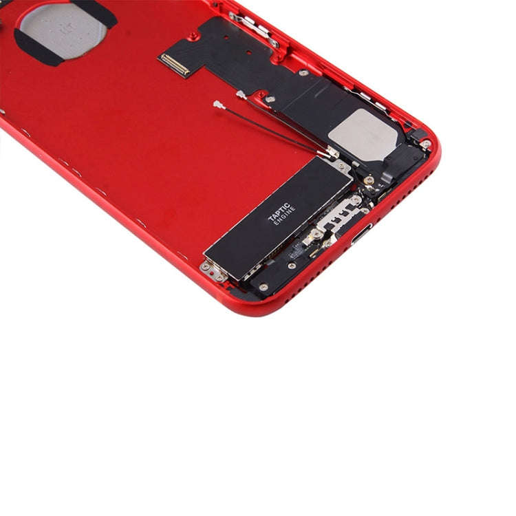 for iPhone 7 Plus Battery Back Cover Assembly with Card Tray(Red)