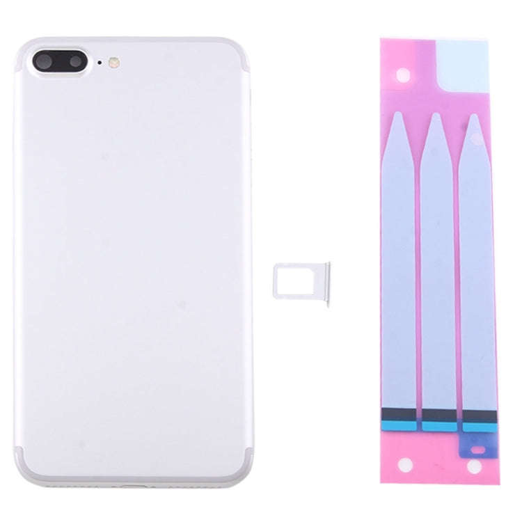 for iPhone 7 Plus Battery Back Cover Assembly with Card Tray(Silver)