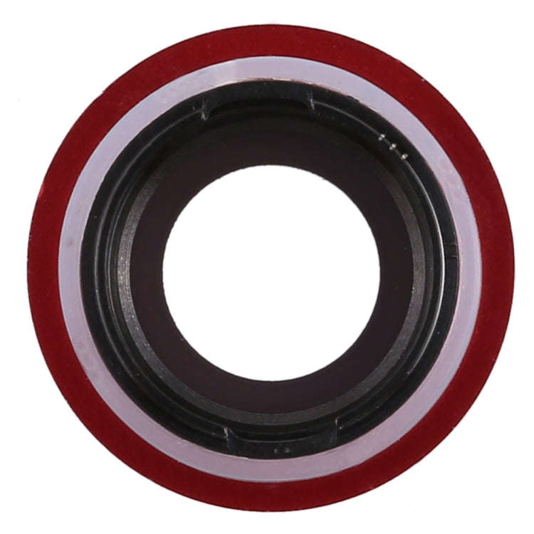 Back Camera Bezel with Lens Cover for iPhone 8 (Red)