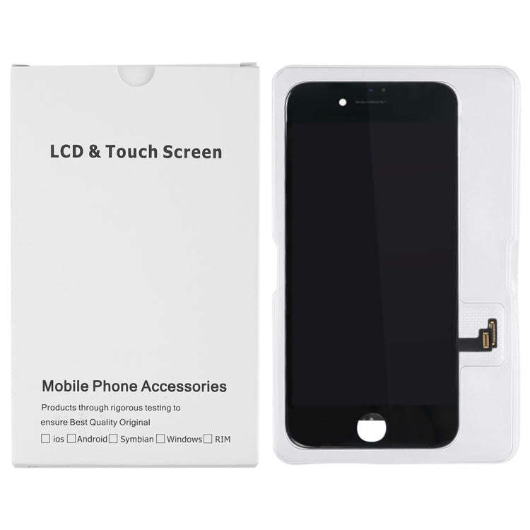 50 PCS Cardboard Packaging White Box for iPhone 8 / 7 LCD Screen