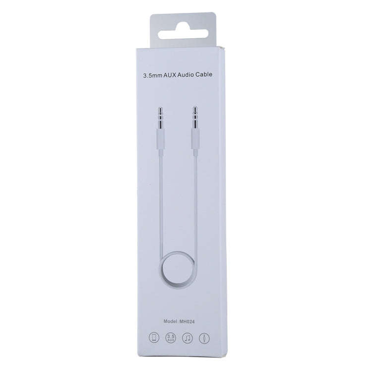 MH024 1m 3.5mm Jack Wire Control Stereo AUX Audio Cable for Computer, CD Player, MP3, Car, Headph...