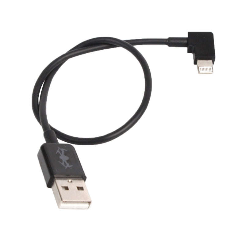30cm USB to 8 Pin Right Angle Data Connector Cable for DJI SPARK / MAVIC PRO / Phantom 3 & 4 / In...