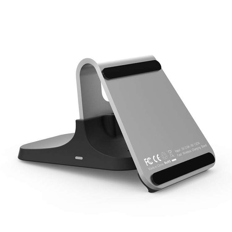HAMTOD M5 15W Intelligent Dual Coil Design Qi Standard Holder Wireless Charger with Indicator Lig...