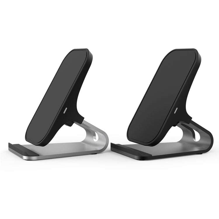 HAMTOD M5 15W Intelligent Dual Coil Design Qi Standard Holder Wireless Charger with Indicator Lig...