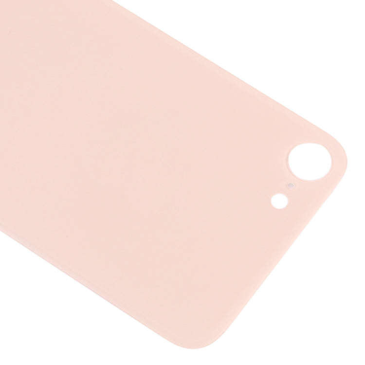 Easy Replacement Big Camera Hole Glass Back Battery Cover with Adhesive for iPhone 8(Gold)