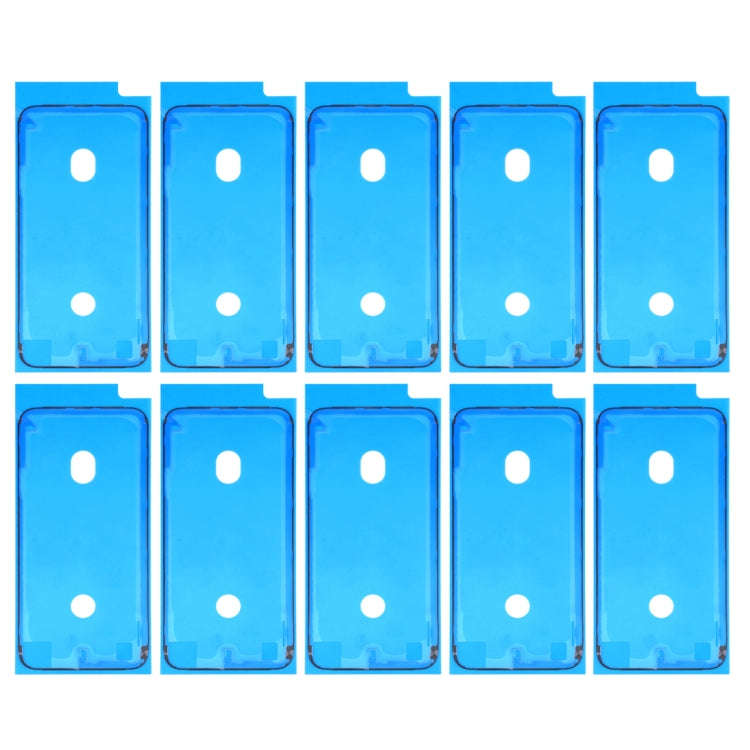 10 PCS LCD Frame Bezel Waterproof Adhesive Stickers for iPhone 8(Black)