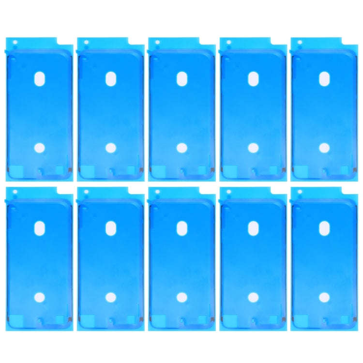 10 PCS LCD Frame Bezel Waterproof Adhesive Stickers for iPhone 8 (White)