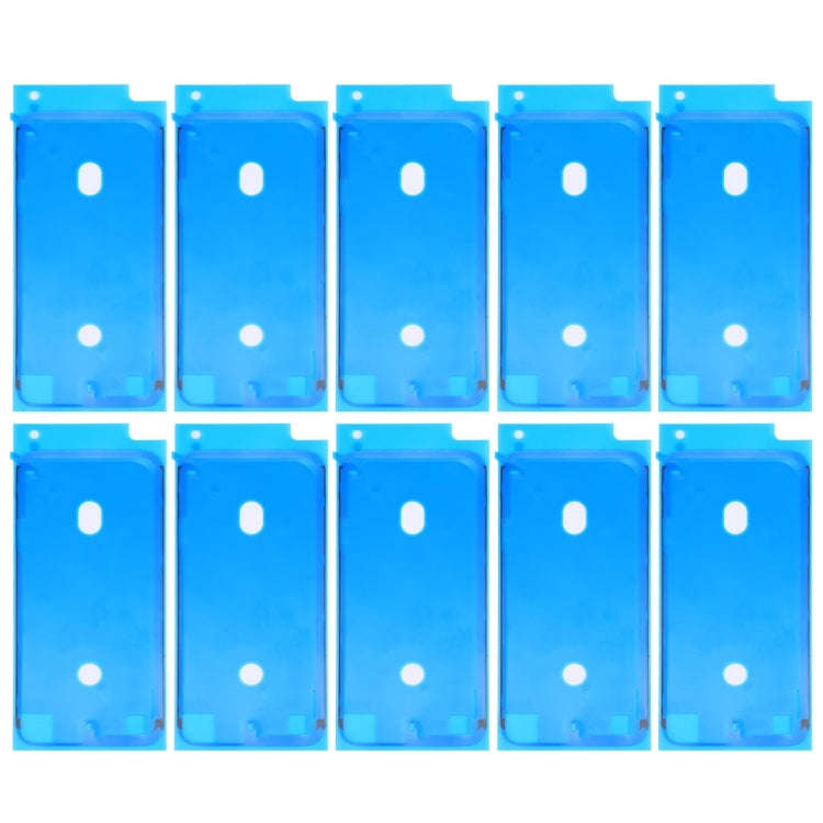 10 PCS LCD Frame Bezel Waterproof Adhesive Stickers for iPhone 8 (White)