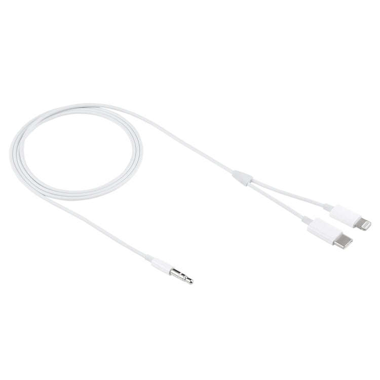 MH-CM32 8 Pin & Type-C to 3.5mm Jack Mobile Phone Audio Cable