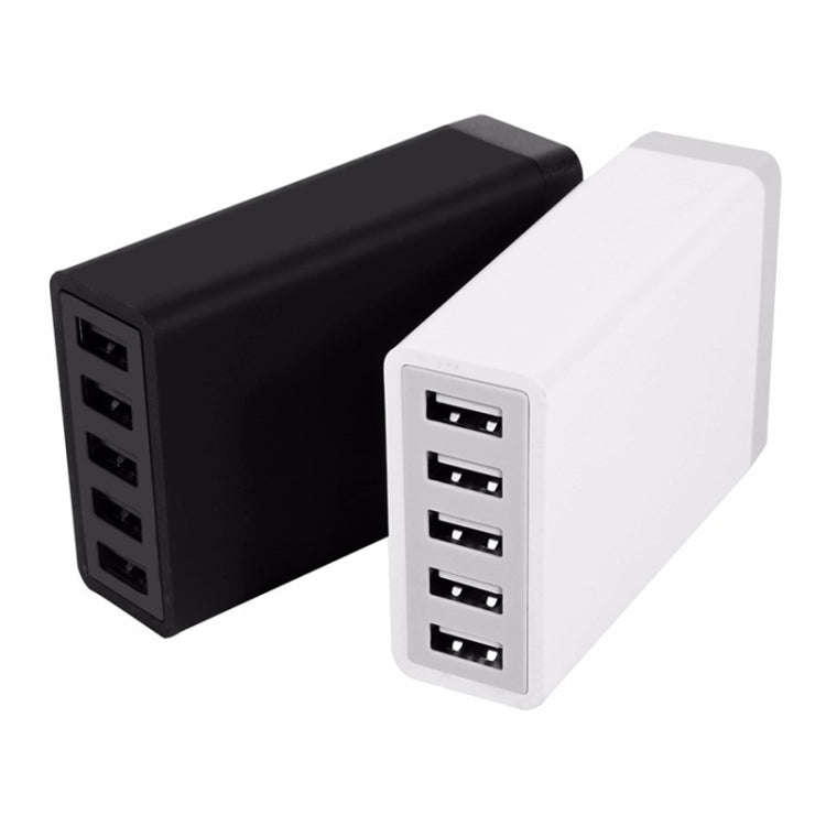 XBX09 40W 5V 8A 5 USB Ports Quick Charger Travel Charger, EU Plug(White)