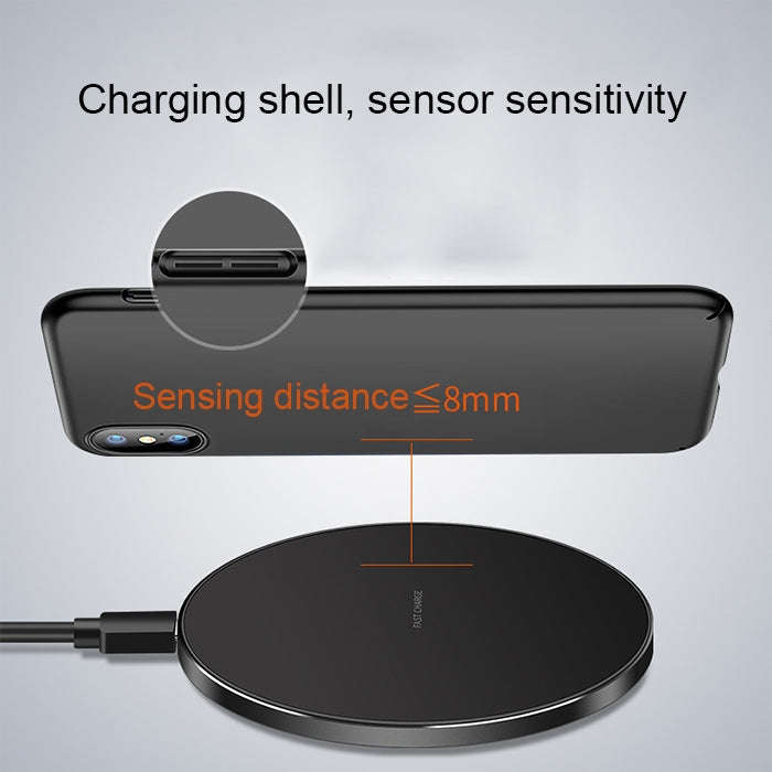 GY-68 Ultra-Thin Aluminum Alloy Wireless Fast Charging Qi Charger Pad(Silver)