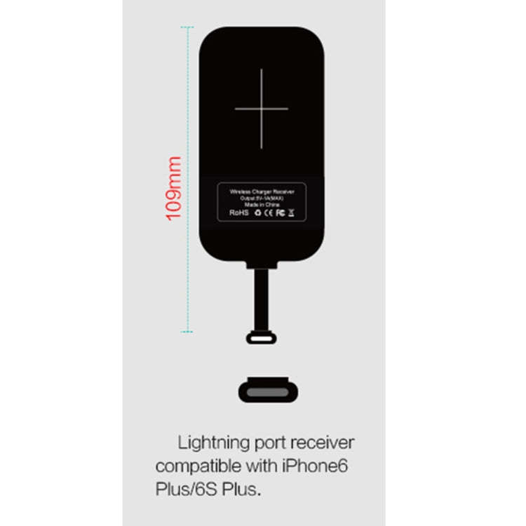 NILLKIN Magic Tag QI Standard Wireless Charging Receiver for iPhone 7 Plus / 6s Plus / 6 Plus, wi...