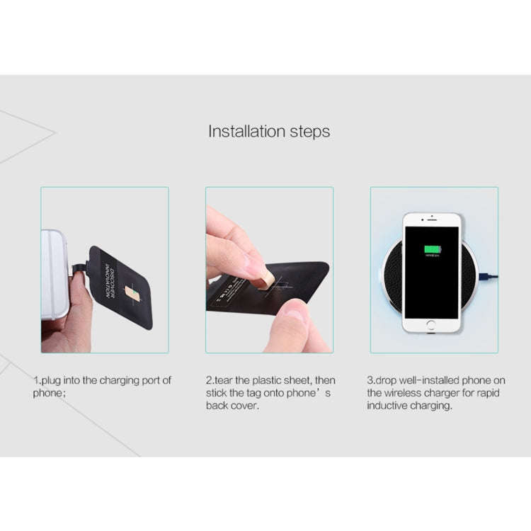 NILLKIN Magic Tag QI Standard Wireless Charging Receiver for iPhone 7 Plus / 6s Plus / 6 Plus, wi...