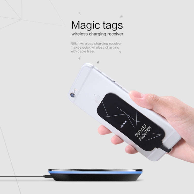 NILLKIN Magic Tag QI Standard Wireless Charging Receiver for iPhone 7 / 6s / 6 / 5S / 5, with 8 P...