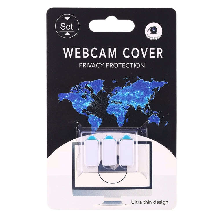 3 PCS Universal Ultra-thin Design Rectangle WebCam Cover Camera Cover for Desktop, Laptop, Tablet...