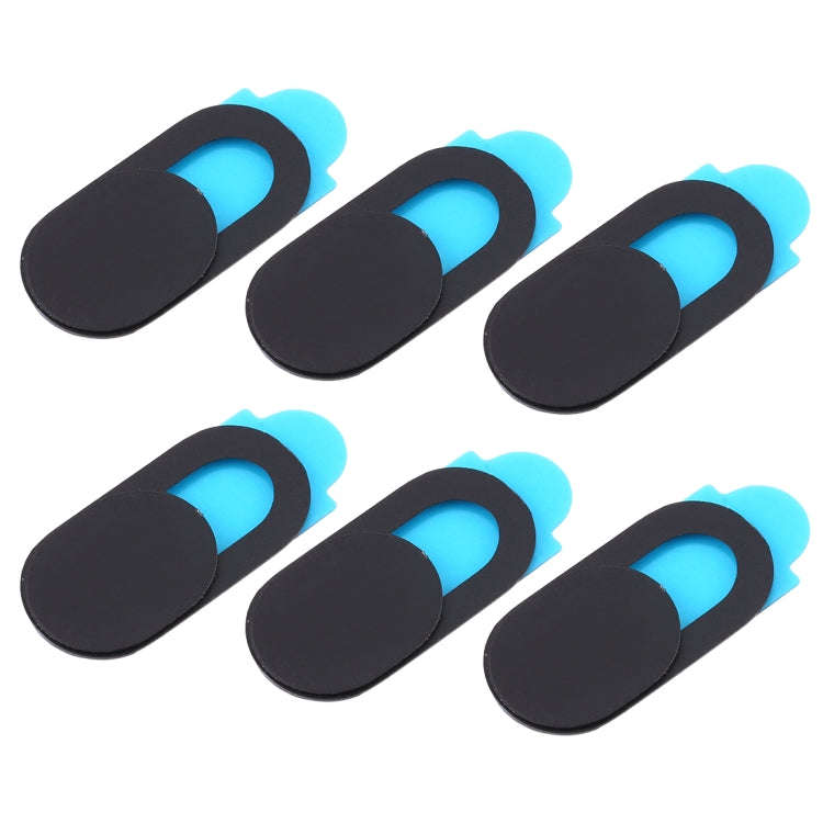 6 PCS Universal Ultra-thin Design WebCam Cover Camera Cover for Desktop, Laptop, Tablet, Phones(B...