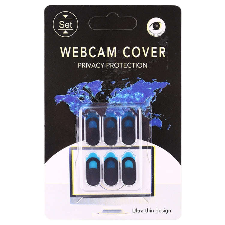 6 PCS Universal Ultra-thin Design WebCam Cover Camera Cover for Desktop, Laptop, Tablet, Phones(B...