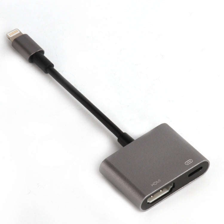 7565S 8 Pin to HDMI HDTV Projector Video Adapter Cable for iPad(Grey)