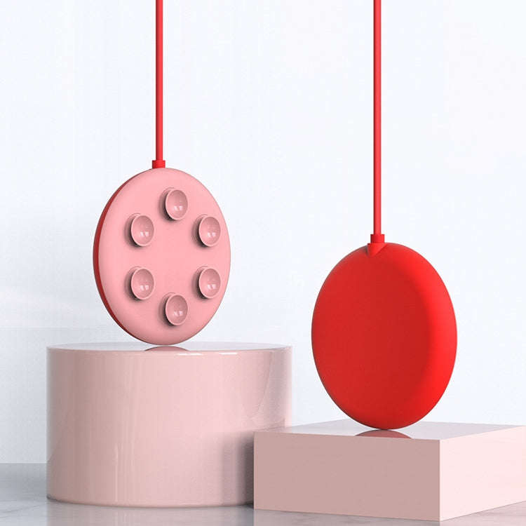 10W Portable Suction Cup Mobile Phone Fast Charging Wireless Charger, Length: 1.5m(Red)